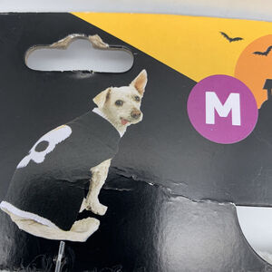 Dog Sweater Size Medium Halloween Skull Fits 20-50lbs 17" x 27"